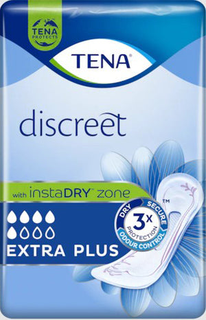 ASSORBENTE INCONTINENZA LEGGERA TENA DISCREET EXTRA PLUS 16PEZZI