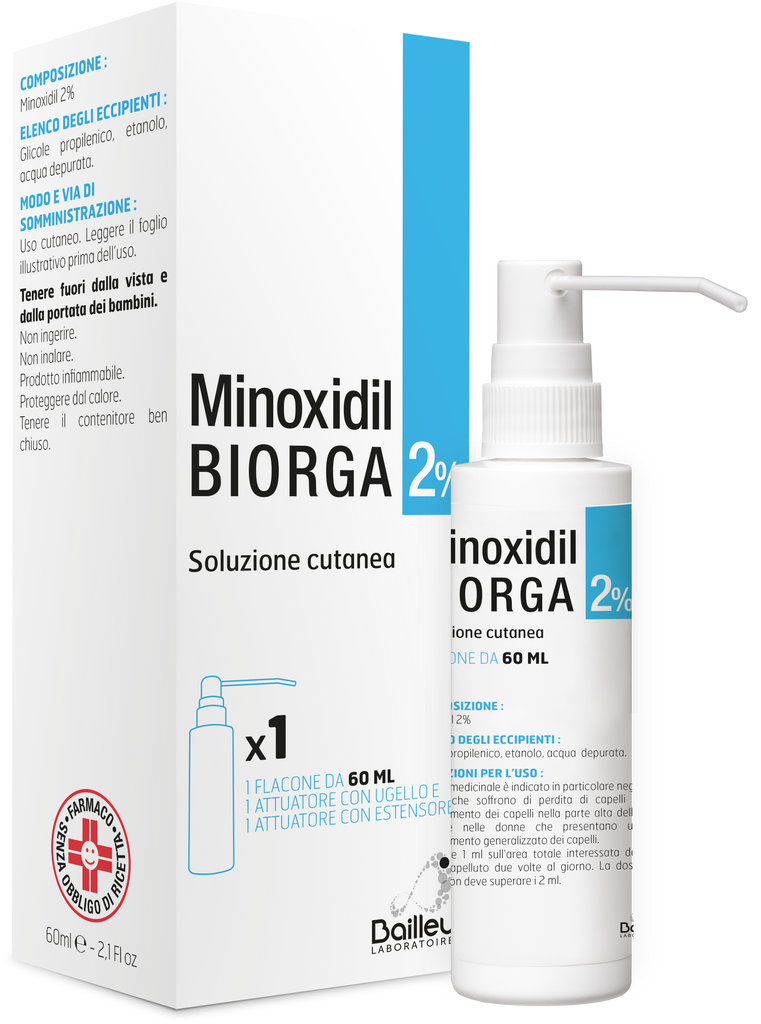 MINOXIDIL BIORGA 2% SOLUZIONE CUTANEA