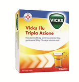 VICKS FLU TRIPLA A 500 MG/200 MG/10 MG POLVERE PER SOLUZIONE ORALE 10 BUSTINE