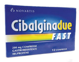 CIBALGINA DUE FAST FAST 200 MG COMPRESSE GASTRORESISTENTI 12 COMPRESSE