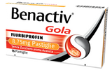 BENACTIV GOLA "8,75 MG PASTIGLIE SENZA ZUCCHERO GUSTO ARANCIA"16 PASTIGLIE"