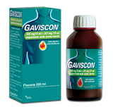 GAVISCON 500 MG/10 ML + 267 MG/10 ML SOSPENSIONE ORALE AROMA MENTA FLACONE DA 200 ML