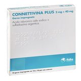 CONNETTIVINA PLUS "2 MG + 40 MG GARZE IMPREGNATE"10 GARZE IMPREGNATE CM 10 X 10"