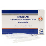 MUCICLAR "15 MG/ 2 ML SOLUZIONE DA NEBULIZZARE"30 CONTENITORI MONODOSE DA 2 ML"