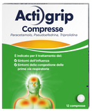 ACTIGRIP 2,5 MG/60 MG/500 MG COMPRESSE 12 COMPRESSE IN BLISTER AL//PVC/PVDC