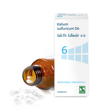SALE DR SCHUSSLER N.6 KASU D6 COMPRESSE 1 FLACONE IN VETRO DA 200 COMPRESSE