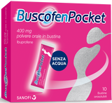 BUSCOFENPOCKET 400 MG POLVERE ORALE IN BUSTINA 10 BUSTINE MONODOSE IN PAP/AL/MEEA