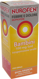 NUROFEN FEBBRE D BAMBINI 100 MG/5 ML SOSPENSIONE ORALE GUSTO ARANCIA SENZA ZUCCHERO FLACONE DA 150 ML CON SIRINGA DOSATRICE