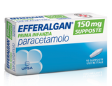 EFFERALGAN PRIMA INFANZIA 150 MG SUPPOSTE 10 SUPPOSTE