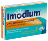 IMODIUM 2 MG COMPRESSE OROSOLUBILI 12 COMPRESSE