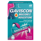 GAVISCON BRUCIORE E INDIG 500 MG + 213 MG + 325 MG SOSPENSIONE ORALE GUSTO MENTA 48 BUSTINE PET/AL/PE DA 10 ML