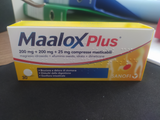MAALOX PLUS 200 MG + 200 MG + 25 MG COMPRESSE MASTICABILI 30 COMPRESSE
