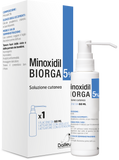 MINOXIDIL BIORGA 5% SOLUZIONE CUTANEA 1 FLACONE HDPE 60 ML CON POMPA SPRAY E APPLICATORE