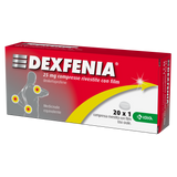 DEXFENIA 25 MG COMPRESSE RIVESTITE CON FILM 20 COMPRESSE IN BLISTER PVC/PVDC/PAP/AL DIVISIBILE PER DOSE UNITARIA