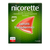 NICORETTE 10 MG/16H CEROTTI TRANSDERMICI 7 CEROTTI SEMITRASPARENTI IN PAPER-PET-AL-COCOEX