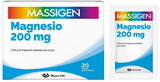 MASSIGEN MAGNESIO 20 BUSTINE DA 6 G GUSTO LIMONE SENZA GLUTINE SENZA LATTOSIO CON ZUCCHERO ED EDULCORANTE