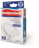 GARZA COMPRESSA OCULARE MEDIPRESTERIL ADESIVA TNT 6,5X9,5CM 10 PEZZI