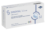 SIRINGA INTRA-ARTICOLARE SINOVIAL 32 ACIDO IALURONICO SALE SODICO 1,6% 32MG/2ML 3 SIRINGHE X 2ML + 3 AGHI