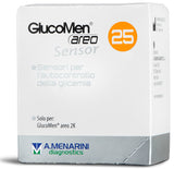 STRISCE MISURAZIONE GLICEMIA GLUCOMEN AREO SENSOR 25 PEZZI
