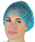 CUFFIA TONDA IN TNT POLIPROPILENE ELASTICO CIRCOLARE DIAMETRO 53 CM CODICE COLORE AZZURRO 100 PEZZI