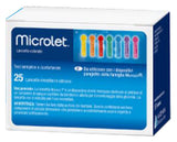 LANCETTE PUNGIDITO PER DISPOSITIVO MICROLET 25 PEZZI