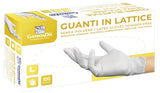 GUANTI LATTICE CON POLVERE MEDIUM 100 PEZZI GAMMADIS