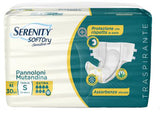 SERENITY PANNOLONE MUTANDINA SD SENSITIVE EXTRA TAGLIA S 30 PEZZI
