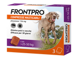 FRONTPRO*3CPR 25-50KG 136MG