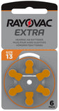 BATTERIA MODELLO 13 PER AMPLIFICATORE ACUSTICO 6 PEZZI