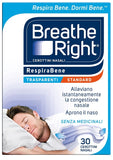 CEROTTI NASALI BREATHE RIGHT TRASPARENTI 30 PEZZI