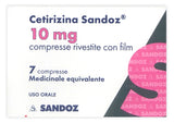 CETIRIZINA SANDOZ 10 MG COMPRESSE RIVESTITE CON FILM