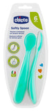 CHICCO CUCCHIAIO SILICONE MASCHILE BI PACK 6M+