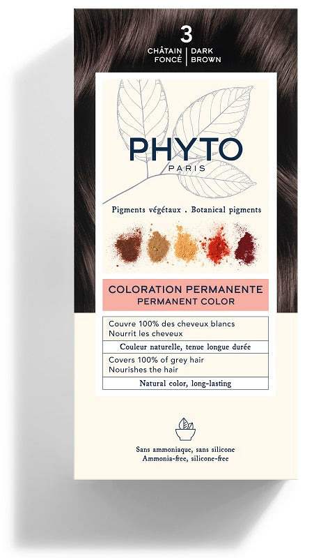 COLOR KIT 3 CASTANO SCURO LATTE RIVELATORE 50 ML + CREMA COLORANTE 50 ML + MASCHERA PROTETTIVA COLORE 12 ML + GUANTI