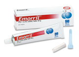 EMORRIL 10 MG/G + 15 MG/G CREMA RETTALE