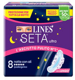 LINES SETA ULTRA ASSORBENTI NOTTE 8 PEZZI