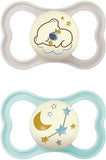 MAM AIR NIGHT SUCCHIETTO 16+ MESI SILICONE NEUTRO 2 PEZZI