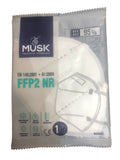 MUSK SEMIMASCHERA FILTRANTE FFP2 BIANCO 1 PEZZO