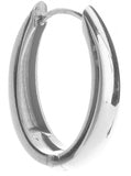 ORECCHINO OVALE ACCIAIO