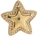ORECCHINO STELLA STRASS ORO