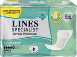 PANNOLONE LINES SPECIALIST DERMA SAGOMATO ANATOMICO SUPER 30PEZZI
