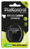 PLAKKONTROL PROFESSIONAL BLACK FITFLOSS CARBON EXPANDING FILO INTERDENTALE 25 METRI FRESH MINT