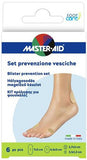 PROTEZIONE VESCICHE MASTER-AID FOOTCARE MIX 6 PEZZI A3