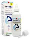 SONOTIX DETERGENTE AURICOLARE PROFONDO CANI E GATTI 120 ML +CANNULA CORTA RIGIDA + CANNULA LUNGA FLESSIBILE