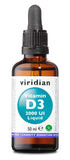VIRIDIAN VITAMIN D3 2000UI LIQUID 50 ML